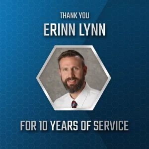 10 years of service - Erinn Lynn