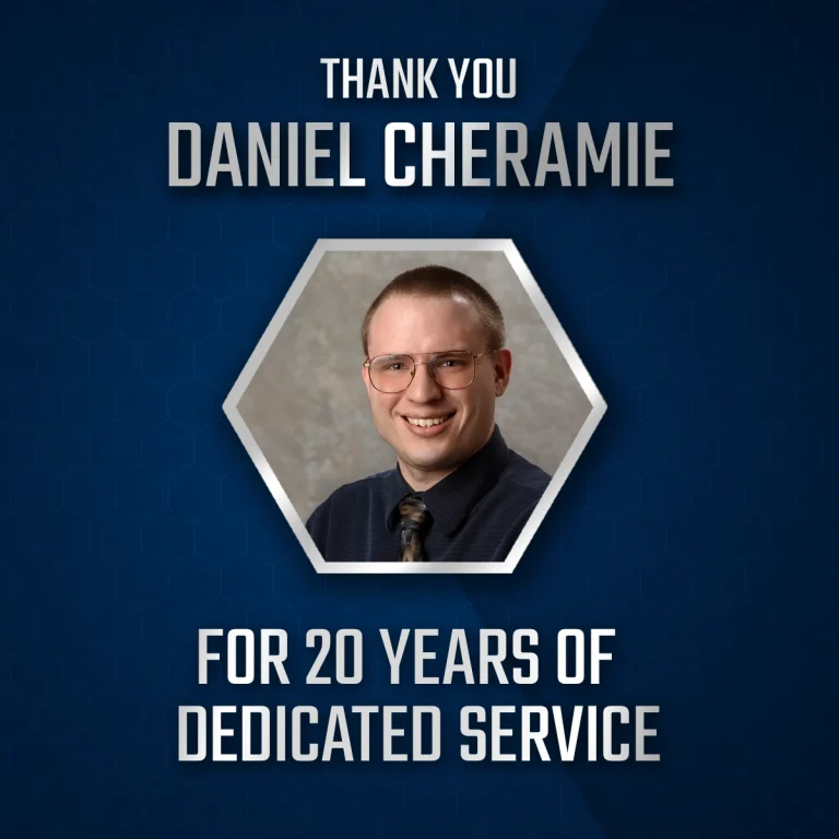Daniel Cheramie Marks 20 Years of Service with PCS